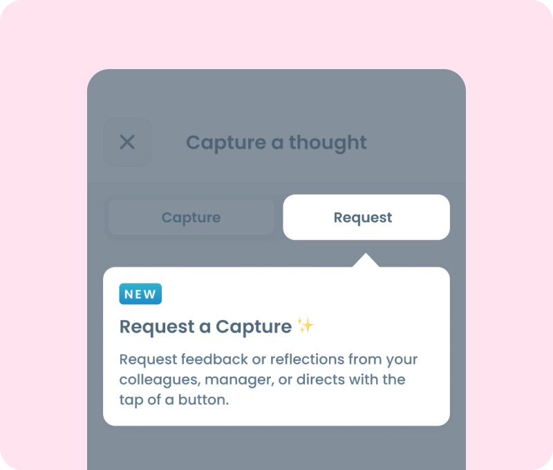 The new Request a Capture feature, introduced in-app